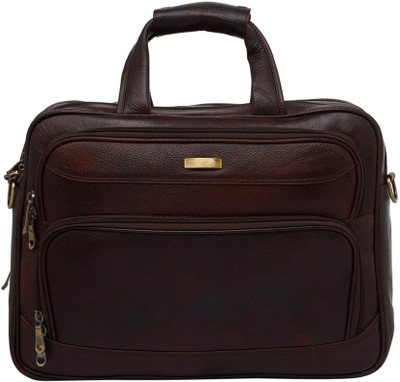 

Leatherworld 15.6 inch Laptop Messenger Bag(Brown)