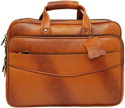 

Leatherworld 15.6 inch Laptop Messenger Bag(Brown), Rust