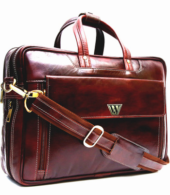 

JILD WORLD 15.6 inch Expandable Laptop Messenger Bag(Brown)