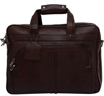 

Leatherworld 15.6 inch Laptop Messenger Bag(Brown)