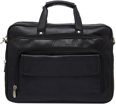 

Leatherworld 15.6 inch Laptop Messenger Bag(Black)
