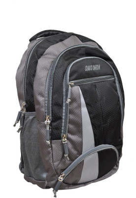 

LOUIS CARON Stylish 15.6 waterproof laptop Backpack 25 L Backpack(Black, Grey)
