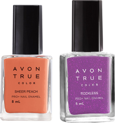 

Avon True Color Nail Wear Pro+ Sheer Peach - Reckless(Pack of 2)