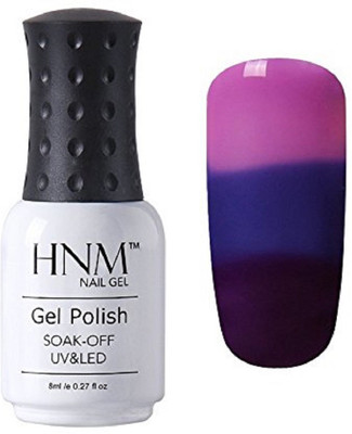 

HNM Thermal Temperature Color Changing Gel Nail Polish Soak Off UV LED Nail Lacquer 8 ml 4208 Purple