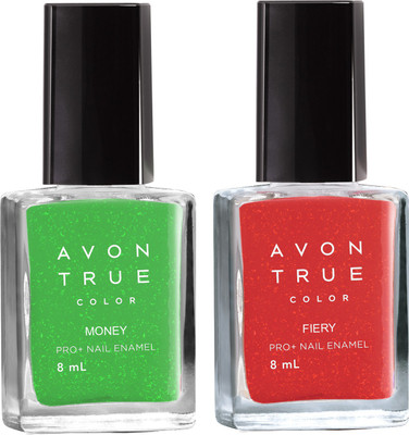 

Avon True Color Nail Wear Pro+ Money - Electric Fiery(Pack of 2)