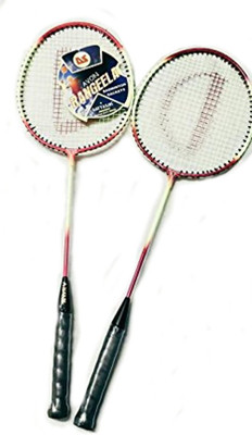 

HeadTurners Avon Badminton Racquet (Set) Multicolour White Strung Badminton Racquet(G3 - 3.5 Inches, 300 g)