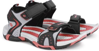 

Lotto Men Black/Red Sports Sandals