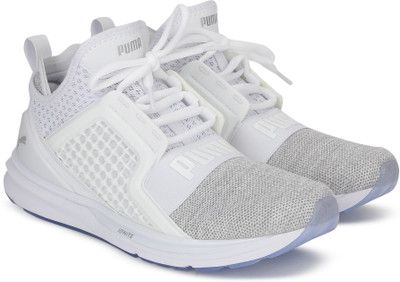 

Puma IGNITE Limitless Knit Running Shoes For Men(White, Puma white-puma silver