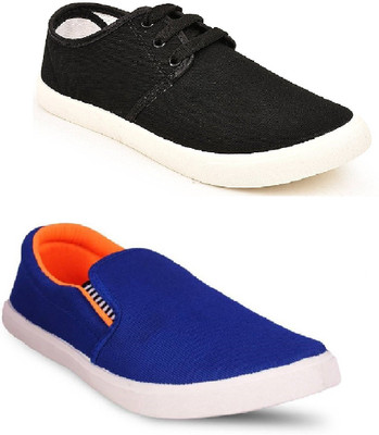 

STYLIVO Combo Pack Of Sneaker Shoes & loafer Casuals For Men(Black, Orange
