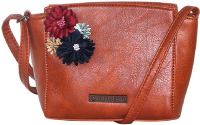 

Caprese Women Khaki PU Shoulder Bag