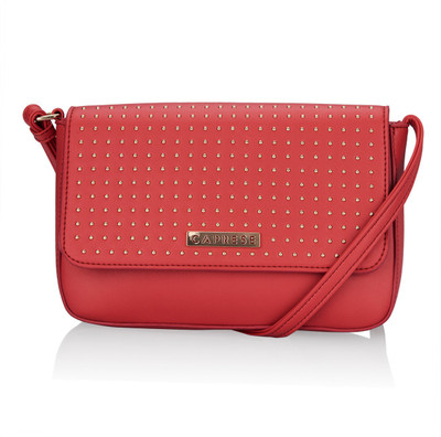 

Caprese Women Red PU Sling Bag