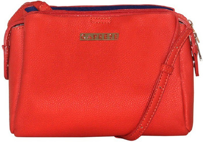 

Caprese Women Orange PU Sling Bag