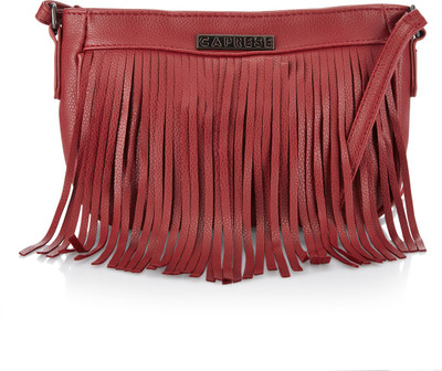 

Caprese Women Brown PU Sling Bag