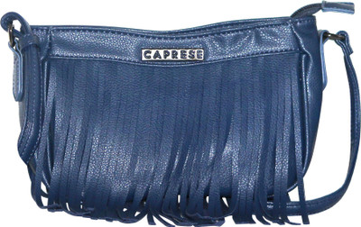 

Caprese Women Blue PU Sling Bag