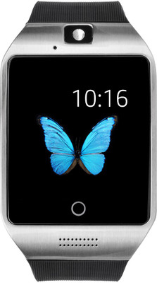 

JM Black Silver Colour Smart Watche With Sim/SD Card Support Smartwatch(Black Strap Regular)
