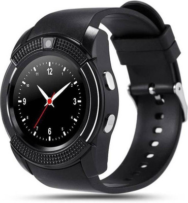 

ALONZO C6- Black Smartwatch Bluetooth With Sim Enabling Features and more impressive features For Anroid Device Black Smartwatch(Black Strap Free Size)