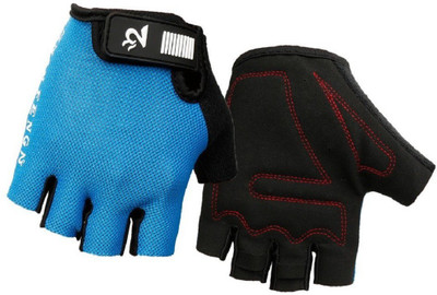 

Aeoss Shockproof Fingerless Jel Padded Cycling Gloves Road Racing Bicycle Gloves Unisex Gloves Half Finger Gloves Mitten Microfiber Glove Cycling Gloves (L, Blue)