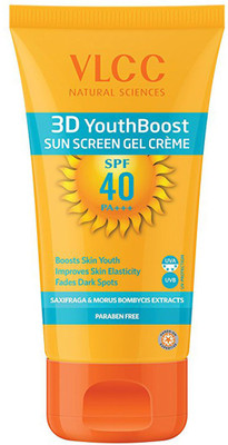 

VLCC 3D Youth Boost Sun Screen Gel Creme - SPF 40 PA+++(100 g)