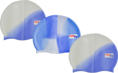 

MattZig swimming_cap Swimming Cap(Multicolor, Pack of 3)
