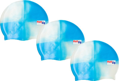 

MattZig swimming_cap Swimming Cap(Multicolor, Pack of 3)