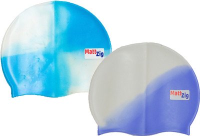 

MattZig swimming_cap Swimming Cap(Multicolor, Pack of 2)