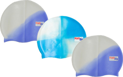 

MattZig swimming_cap Swimming Cap(Multicolor, Pack of 3)