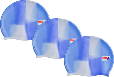 

MattZig swimming_cap Swimming Cap(Multicolor, Pack of 3)