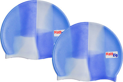 

MattZig swimming_cap Swimming Cap(Multicolor, Pack of 2)