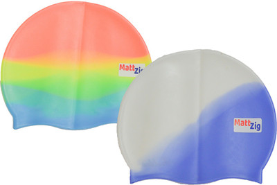

MattZig swimming_cap Swimming Cap(Multicolor, Pack of 2)
