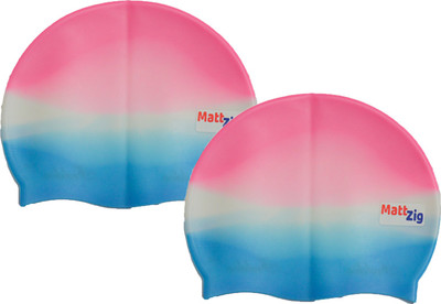 

MattZig swimming_cap Swimming Cap(Multicolor, Pack of 2)