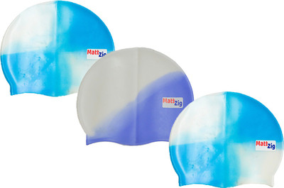 

MattZig swimming_cap Swimming Cap(Multicolor, Pack of 3)