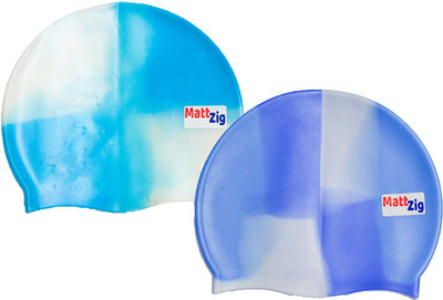 

MattZig swimming_cap Swimming Cap(Multicolor, Pack of 2)