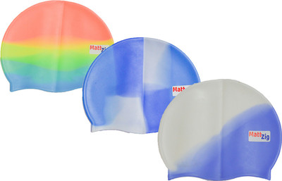 

MattZig swimming_cap Swimming Cap(Multicolor, Pack of 3)