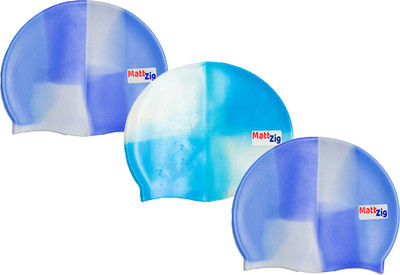 

MattZig swimming_cap Swimming Cap(Multicolor, Pack of 3)