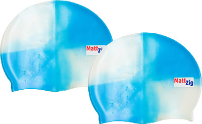 

MattZig swimming_cap Swimming Cap(Multicolor, Pack of 2)