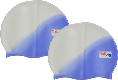 

MattZig swimming_cap Swimming Cap(Multicolor, Pack of 2)
