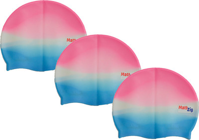 

MattZig swimming_cap Swimming Cap(Multicolor, Pack of 3)