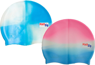 

MattZig swimming_cap Swimming Cap(Multicolor, Pack of 2)