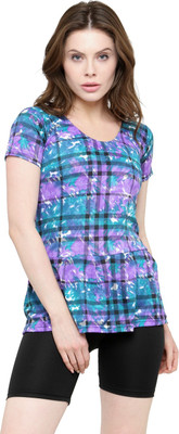 N-gal Women Frock Style Blue Print Half Sleeves & Shorts Swimsuit Printed Women Swimsuit