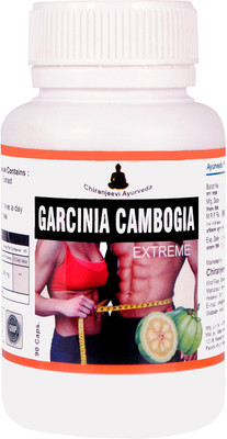 

Chiranjeevi Ayurveda Pure Garcinia Cambogia Weight Loss Extreme 90 Caps with Free Purified Triphala Powder(1000 mg)