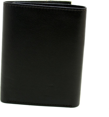 

delma Men Black Genuine Leather Wallet(8 Card Slots)