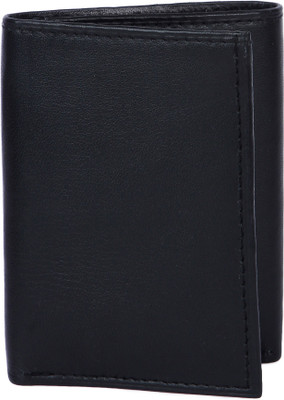 

Leather 11 Men Black Genuine Leather Wallet(4 Card Slots)