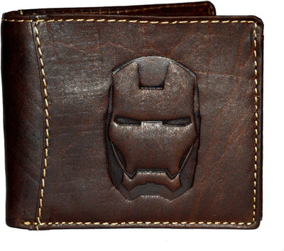 

DHide Designs Men Brown Genuine Leather Wallet(10 Card Slots)
