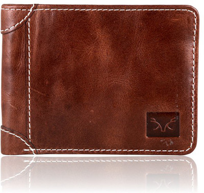 

Adam Zac Men Brown Genuine Leather Wallet(4 Card Slots)