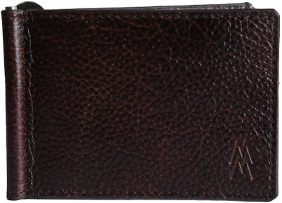 

MENZMARC Men Brown Genuine Leather Money Clip(8 Card Slots)