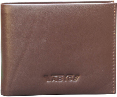 

ABYS Men Brown Genuine Leather Wallet(6 Card Slots)