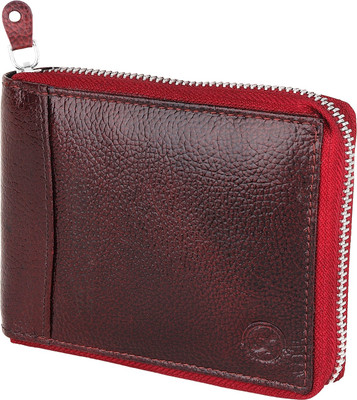 

LIMERENCE Men Brown Genuine Leather Wallet(9 Card Slots), Cherish brown two-tonned