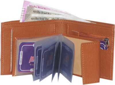 

Maximo Boys Tan Artificial Leather Money Clip(12 Card Slots)