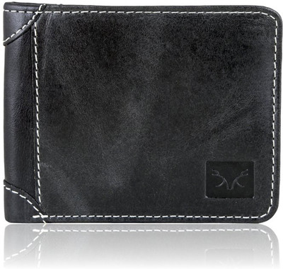 

Bizarre Kraftz Men Black Genuine Leather Wallet(4 Card Slots)