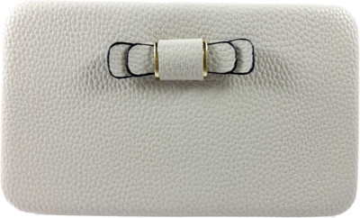 SB Women Casual, Formal White Artificial Leather Wallet(4 Card Slots)